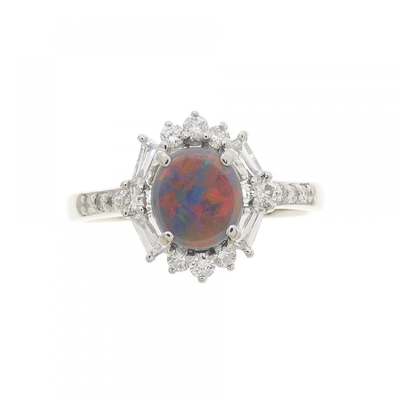 PT900 ブラックオパール リング 0.60CT