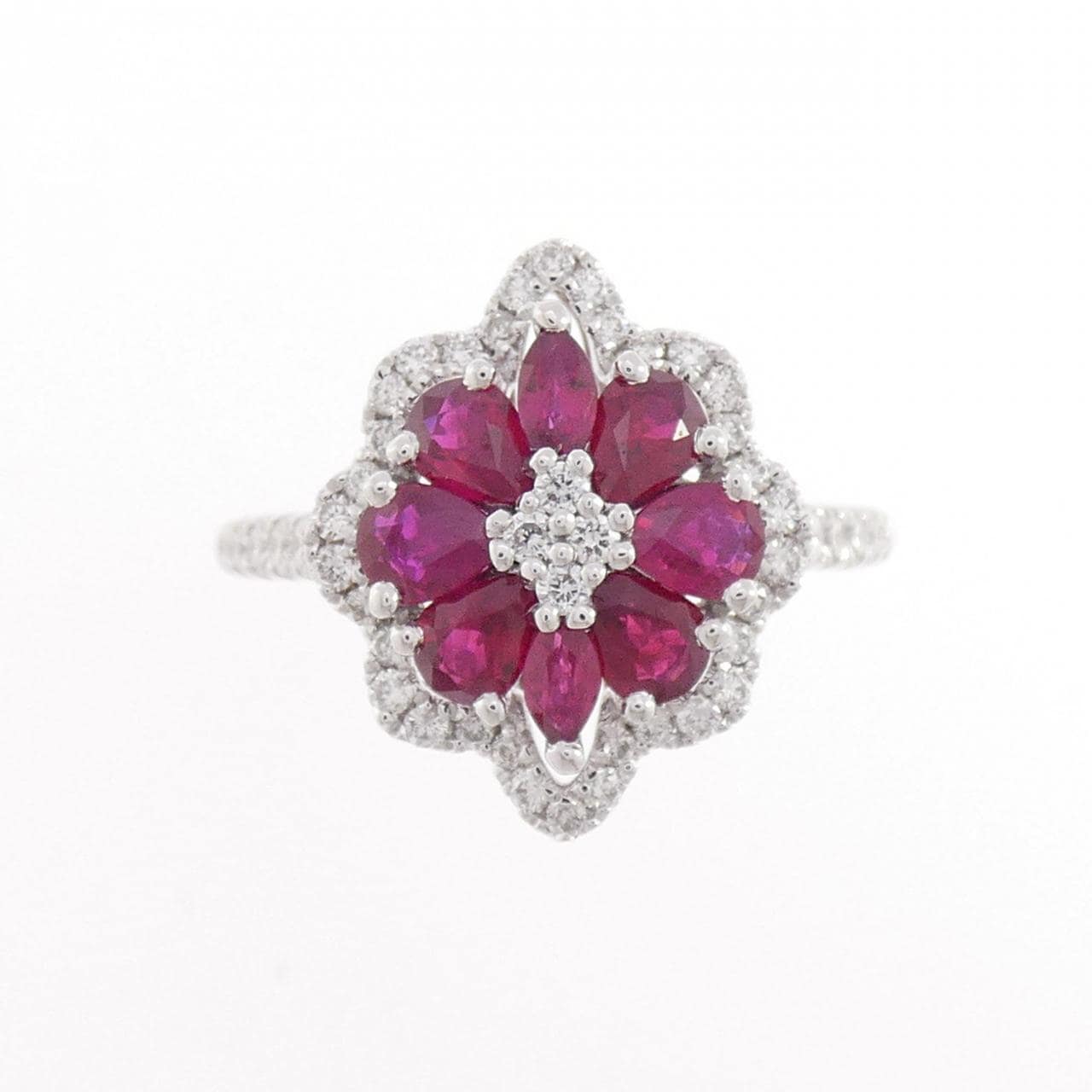 750WG ルビー リング 1.29CT
