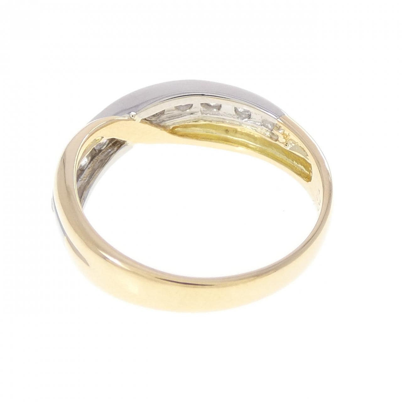 K18YG/PT900 ダイヤモンド リング 0.28CT