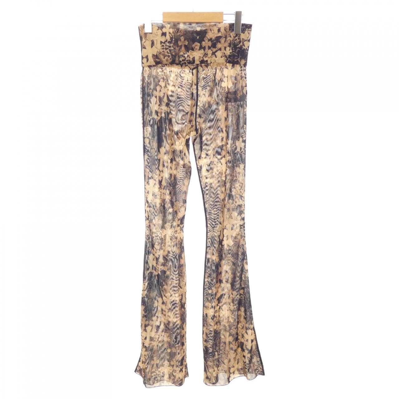クロムハーツ CHROME HEARTS Cemetery Cross Mesh Lace Flare 401213849******343 パンツ