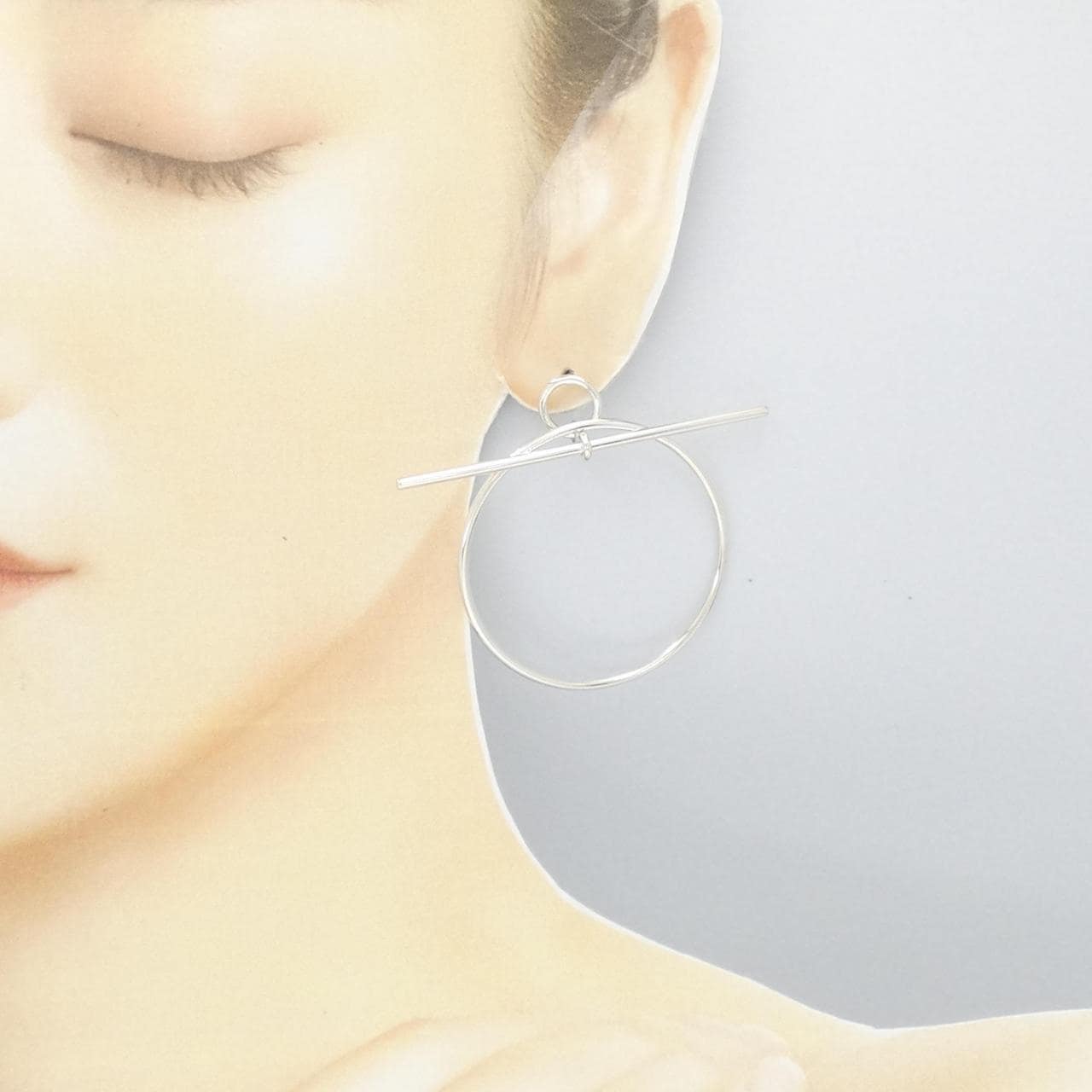 HERMES loop earrings