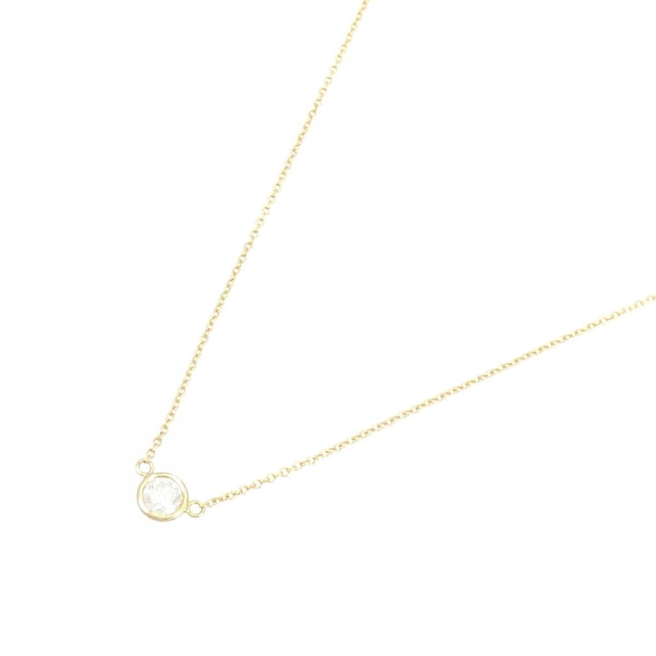 K18YG Solitaire Diamond Necklace 0.200CT