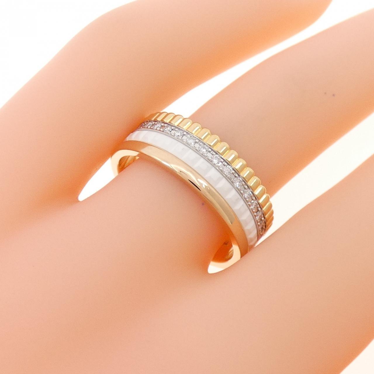 ブシュロン キャトル ホワイト スモール リング