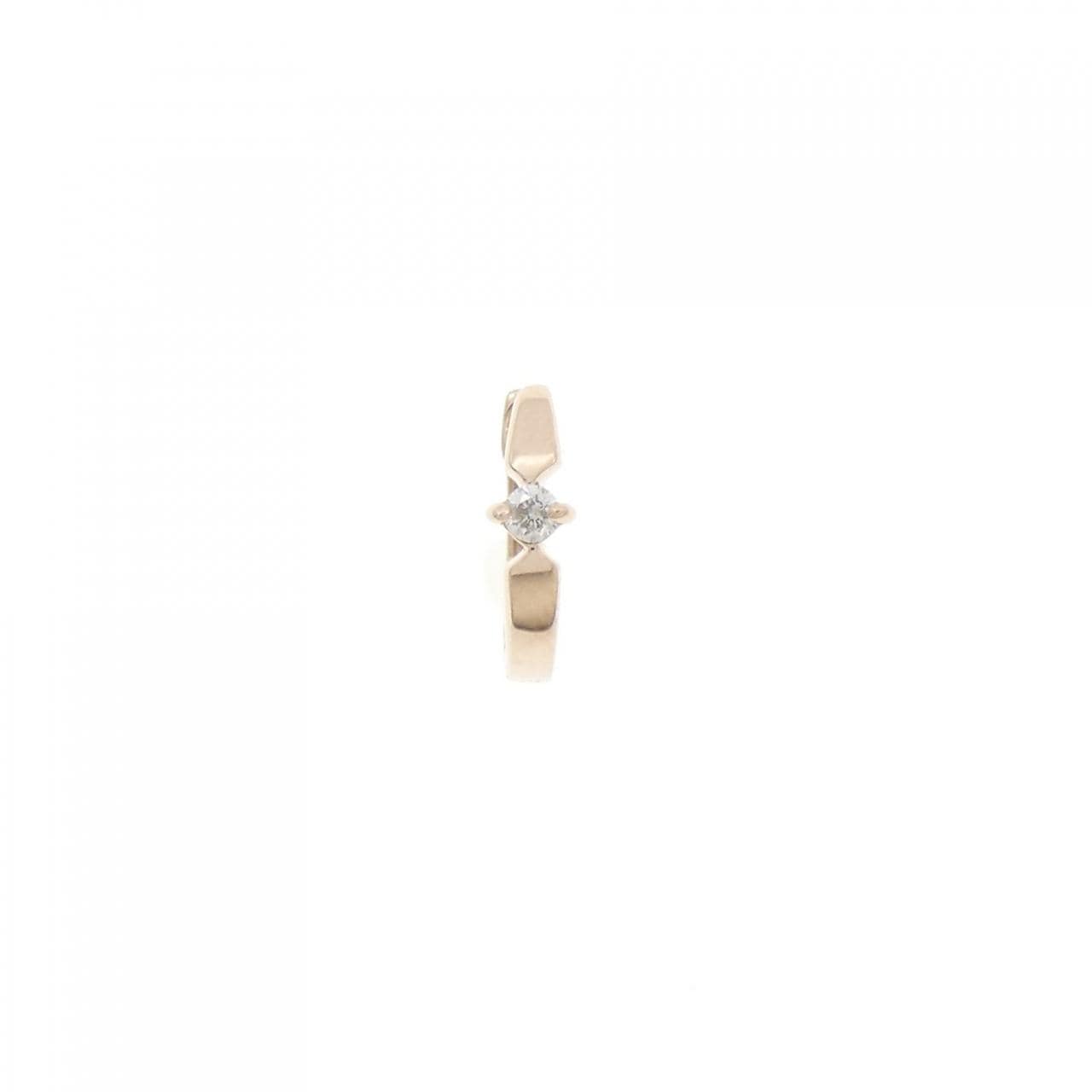 K18PG Diamond earrings 0.02CT (single ear)