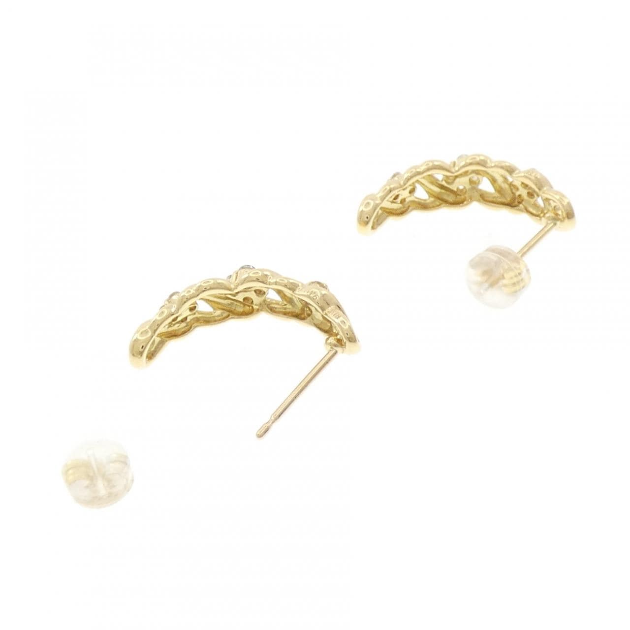 K18YG ダイヤモンド ピアス 0.32CT