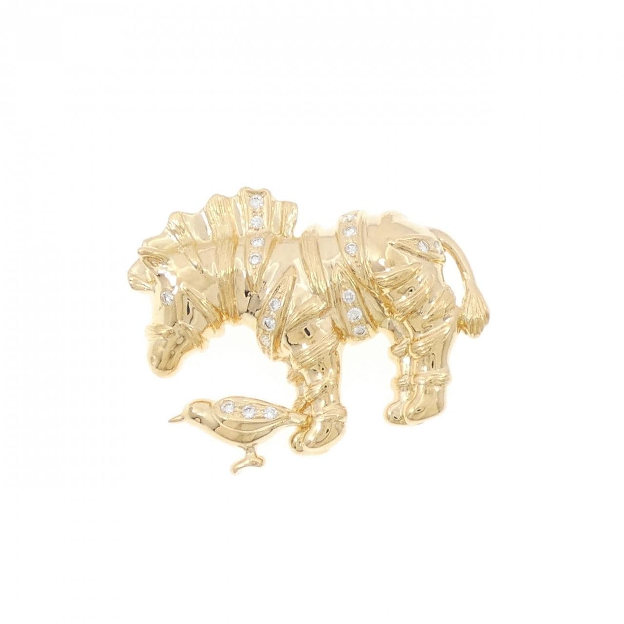 タサキ ダイヤモンド ブローチ 0.18CT