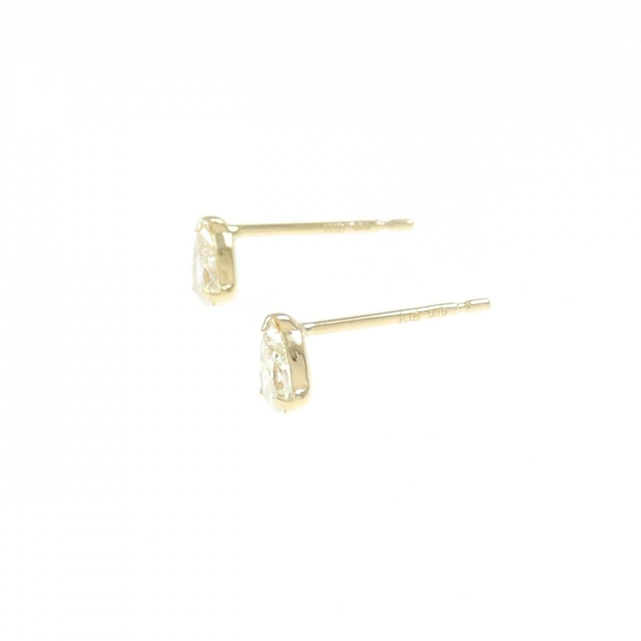 【新品】K18YG ダイヤモンド ピアス 0.32CT