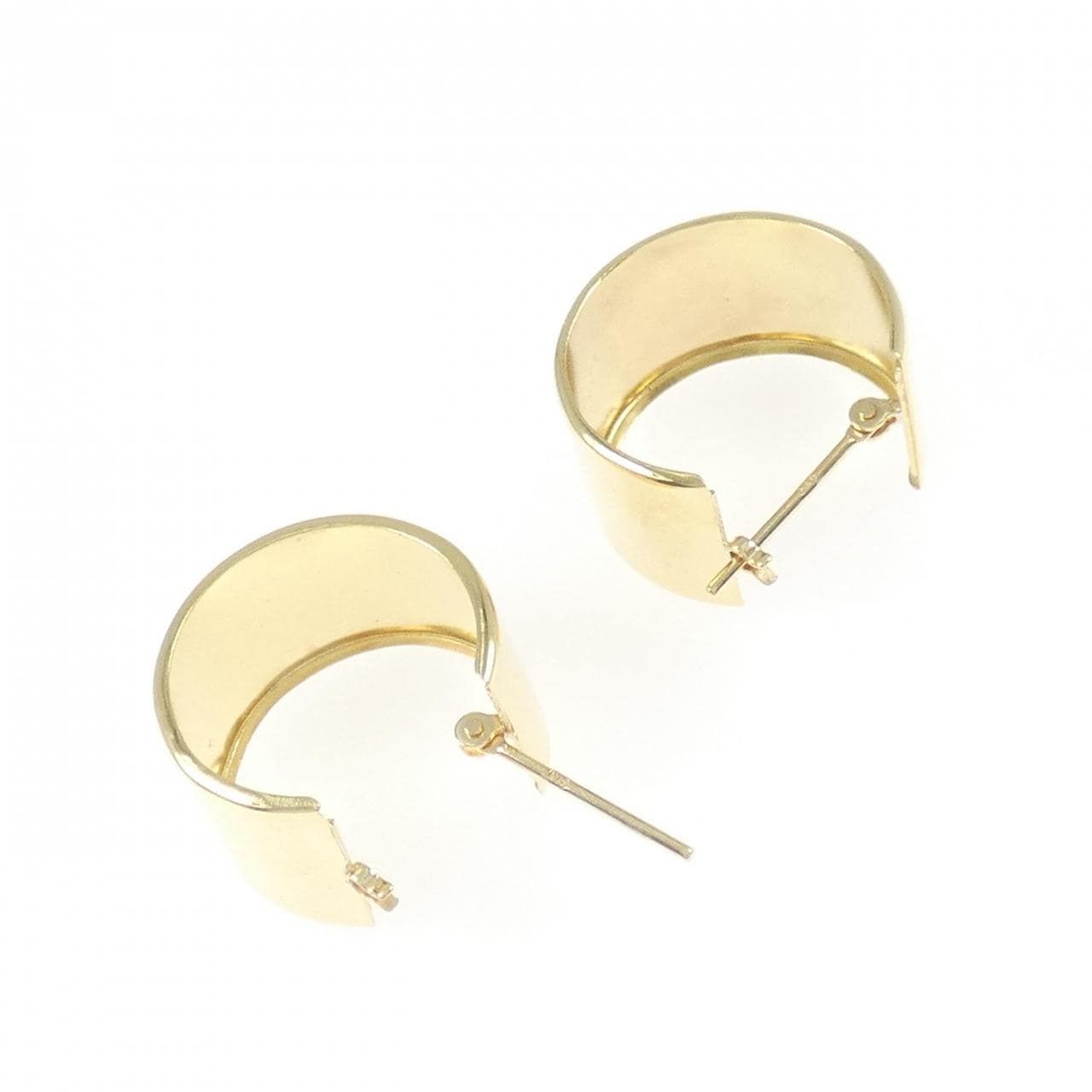 [新品] K18YG 圈形耳環