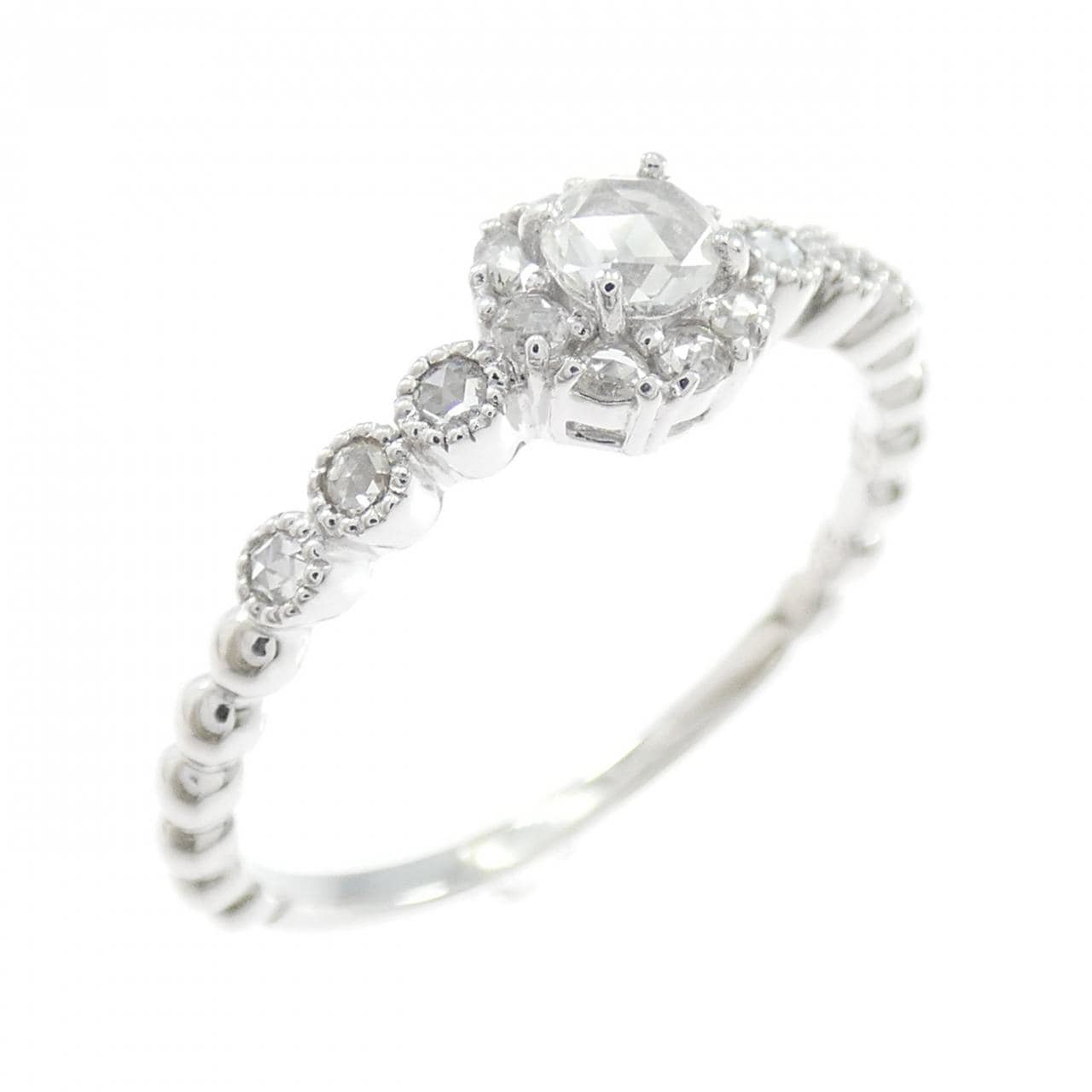 K18WG ダイヤモンド リング 0.15CT