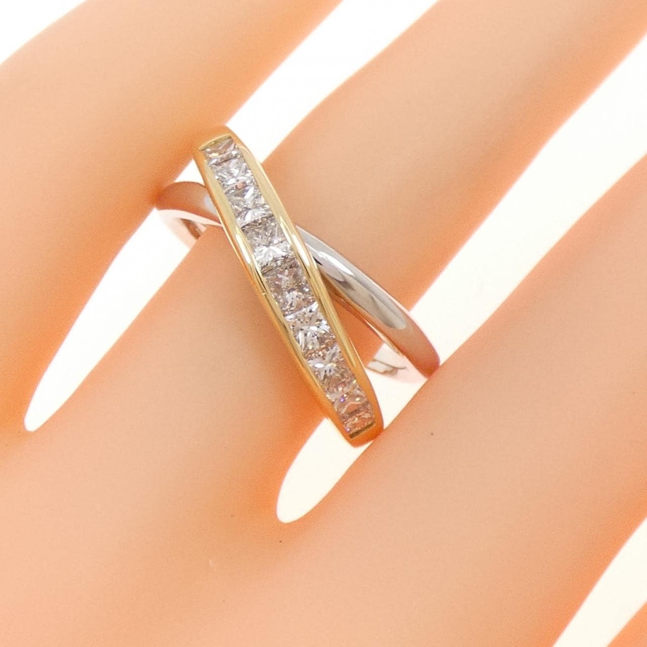 PT900/K18YG ダイヤモンド リング 1.00CT