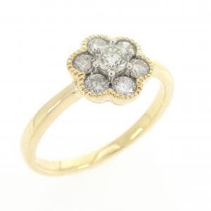K18YG/K18WG ダイヤモンド リング 0.50CT