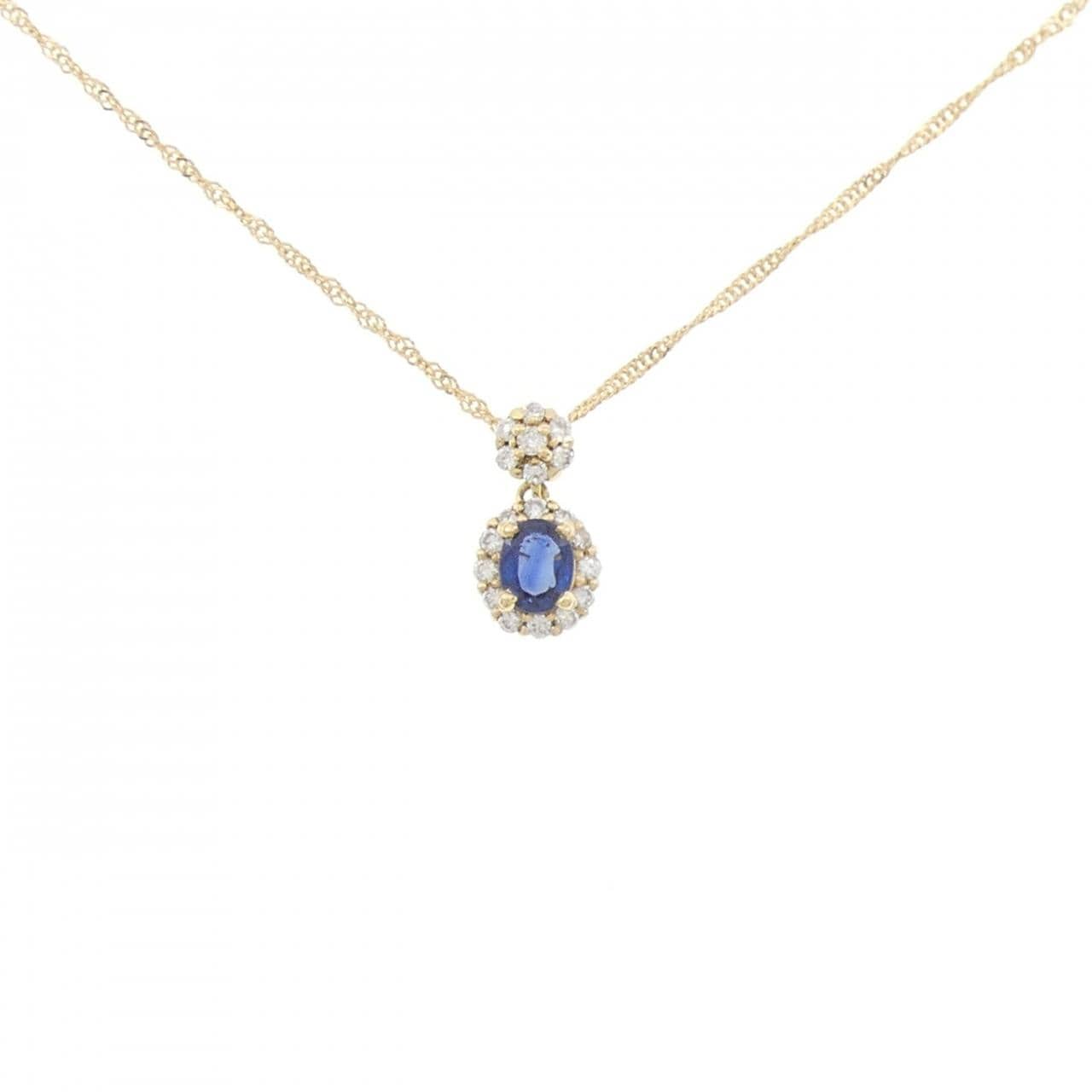 K18YG サファイヤ ネックレス 0.30CT