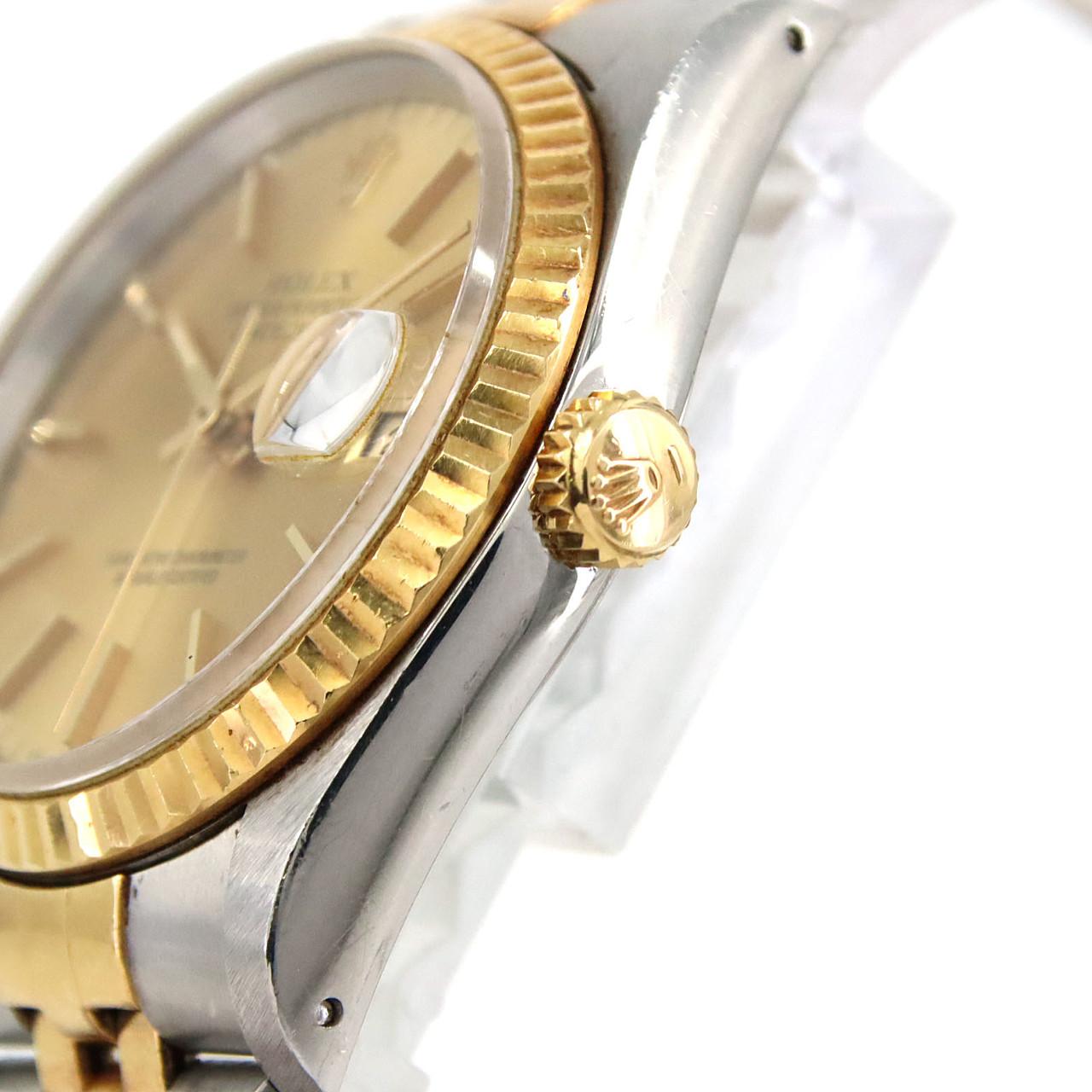 【ノーメンテナンス特価】ロレックス デイトジャスト 16233 SSxYG 自動巻 X番