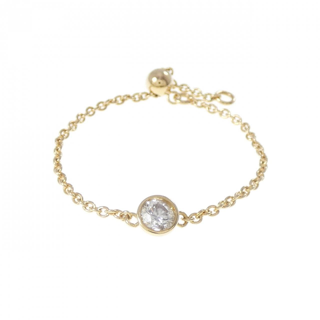 K18YG ダイヤモンド リング 0.10CT