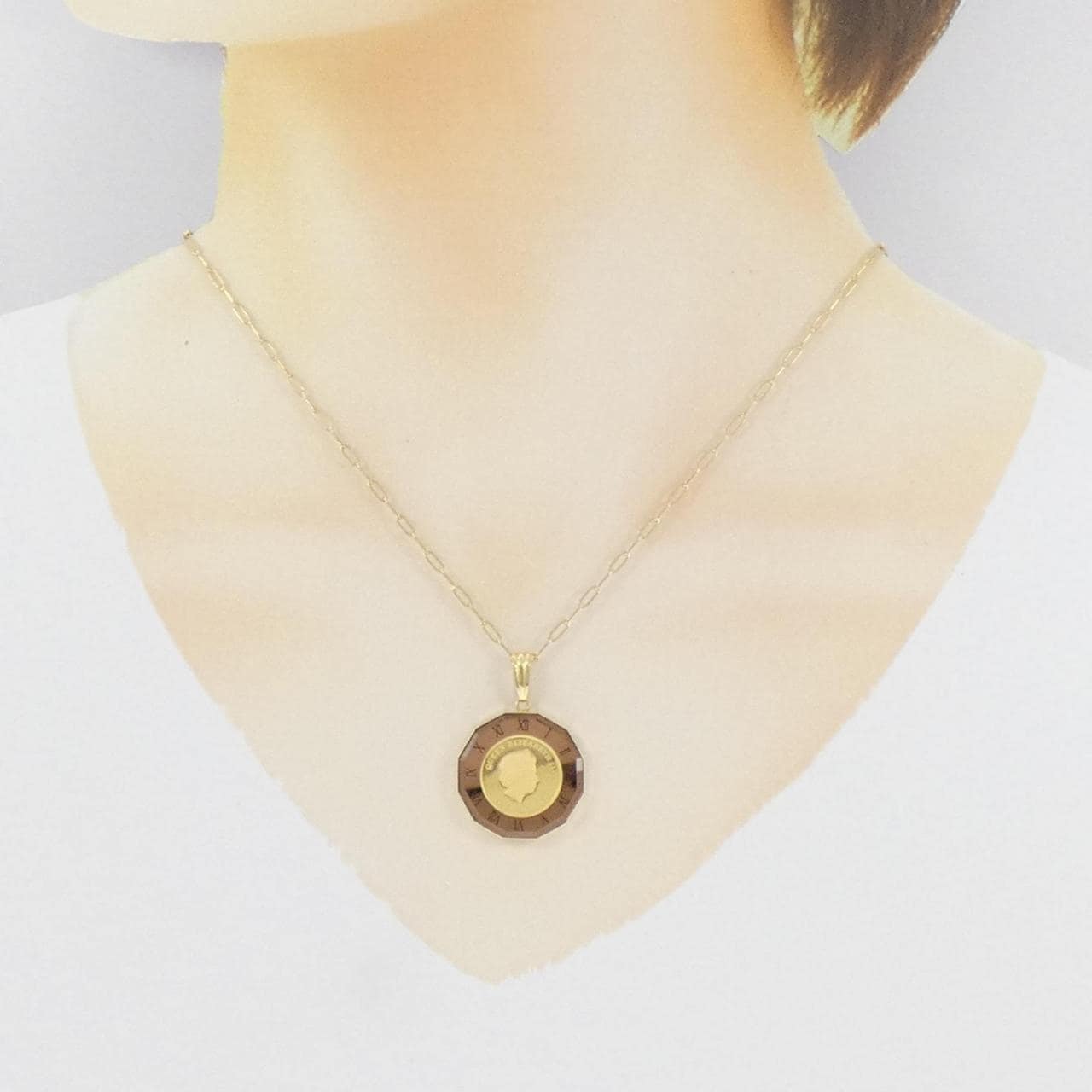 [BRAND NEW] K18YG Coin Necklace