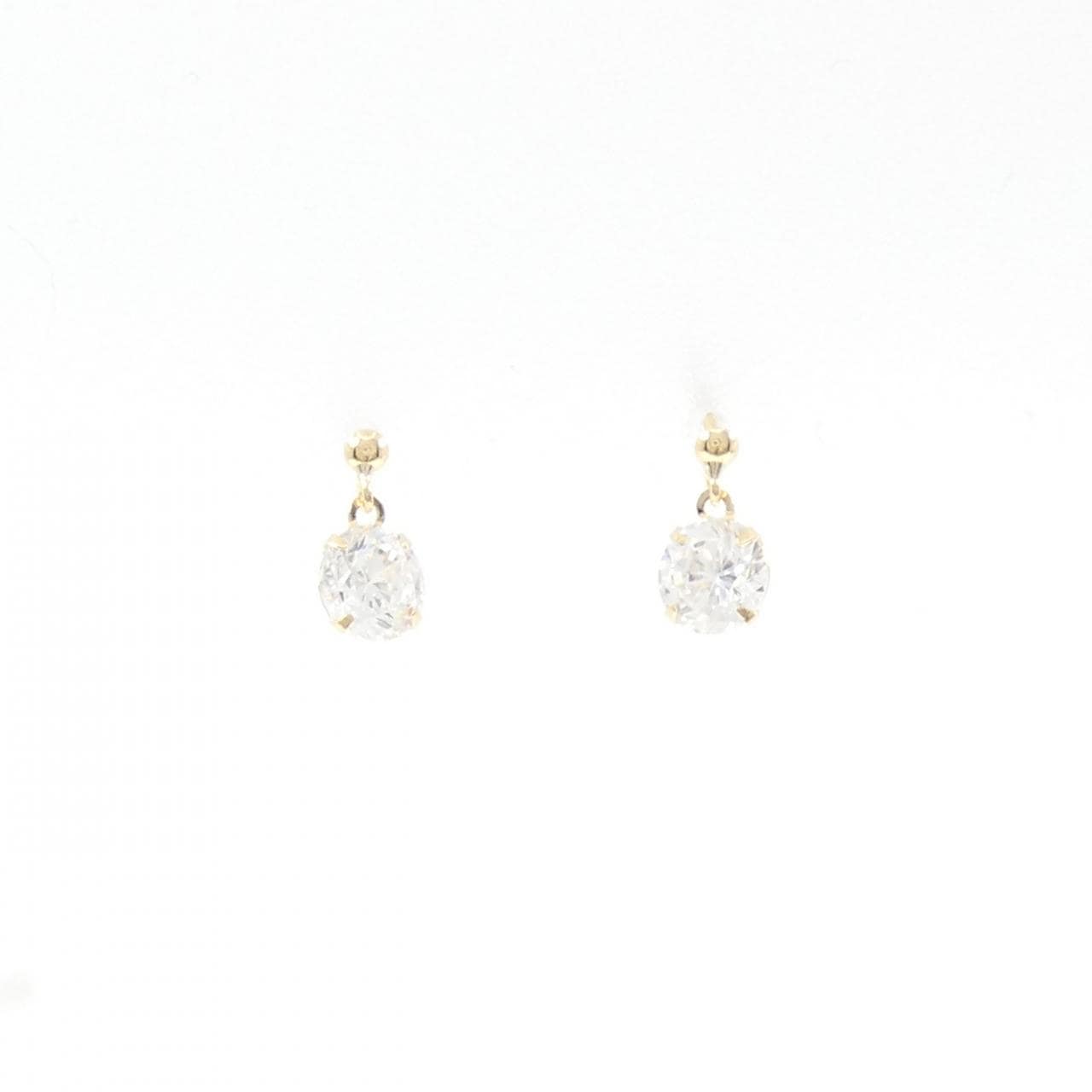 【新品】K18YG キュービック ピアス