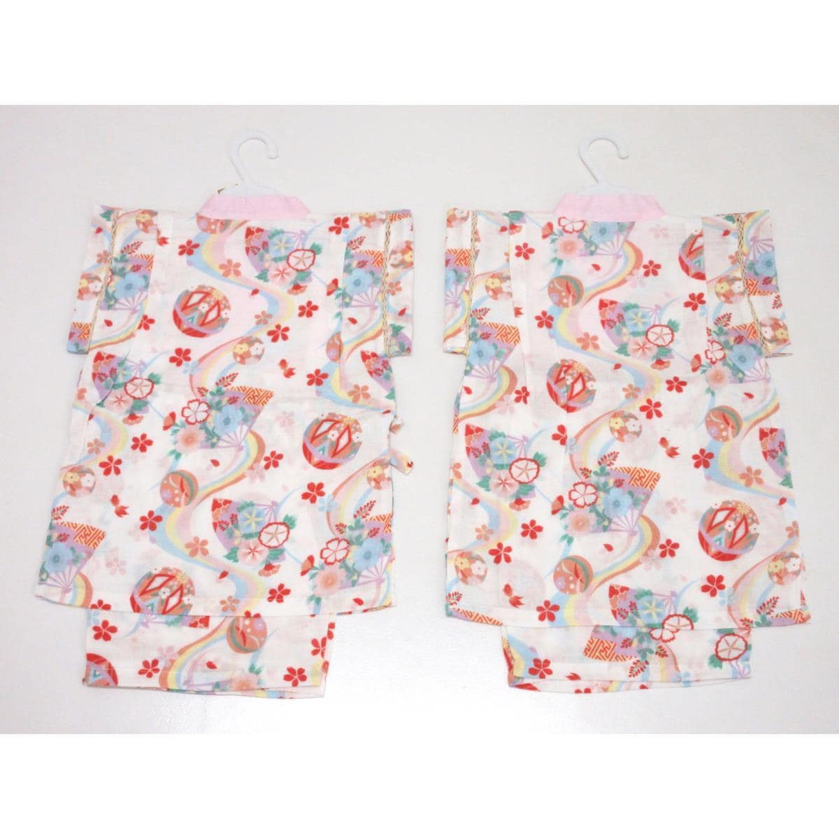 【未使用品】子供　ガーゼ甚平　２枚セット　１００ｃｍ