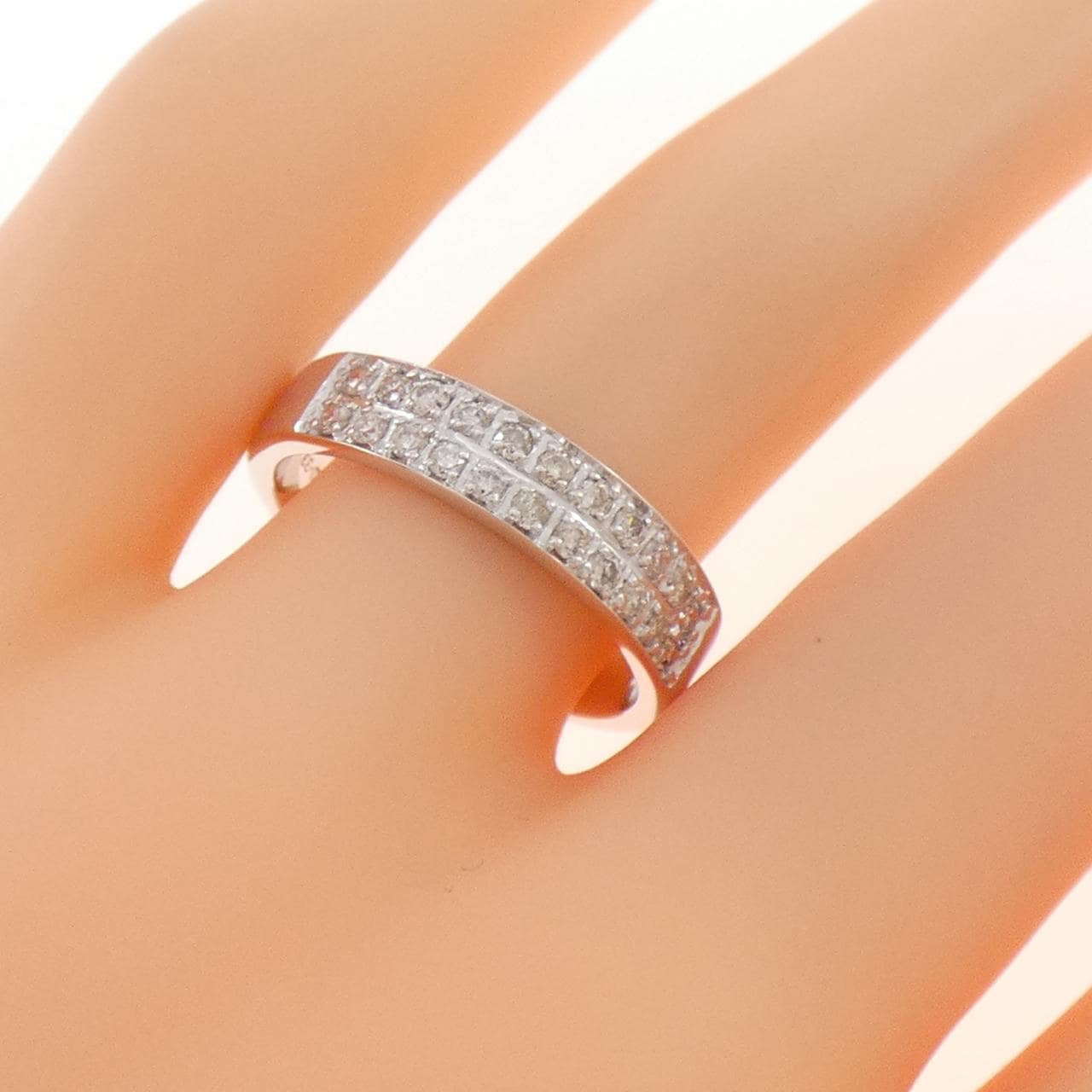 K18WG ダイヤモンド リング 0.33CT