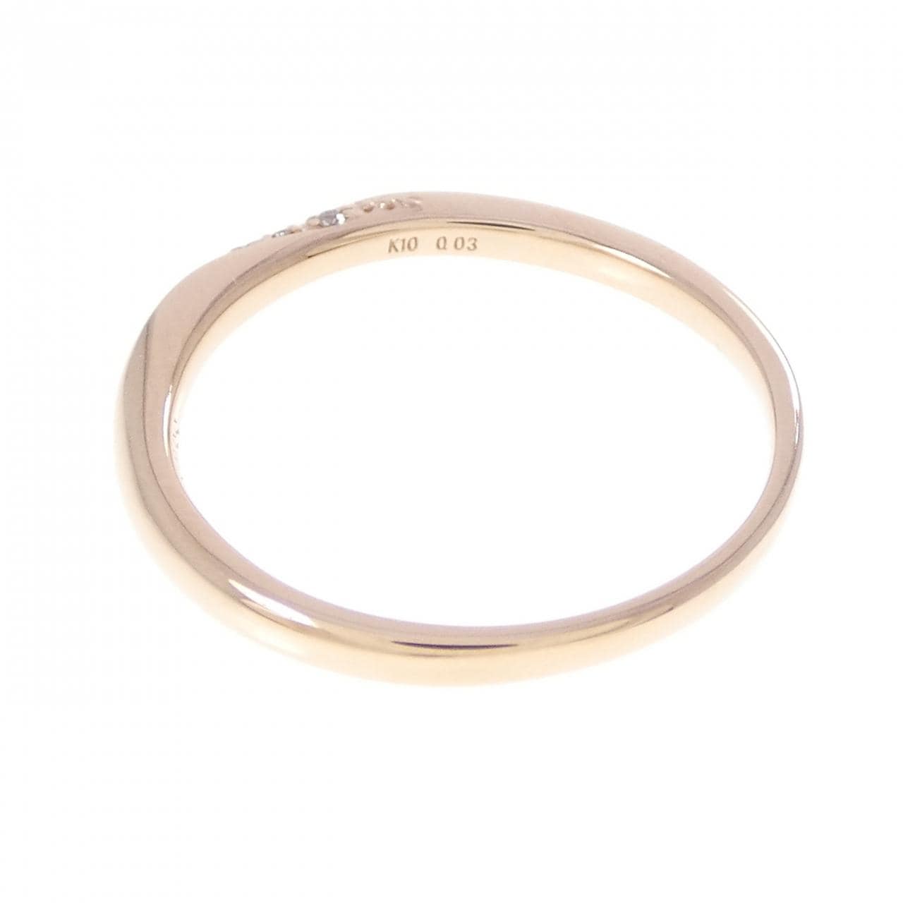 K10PG ダイヤモンド リング 0.03CT