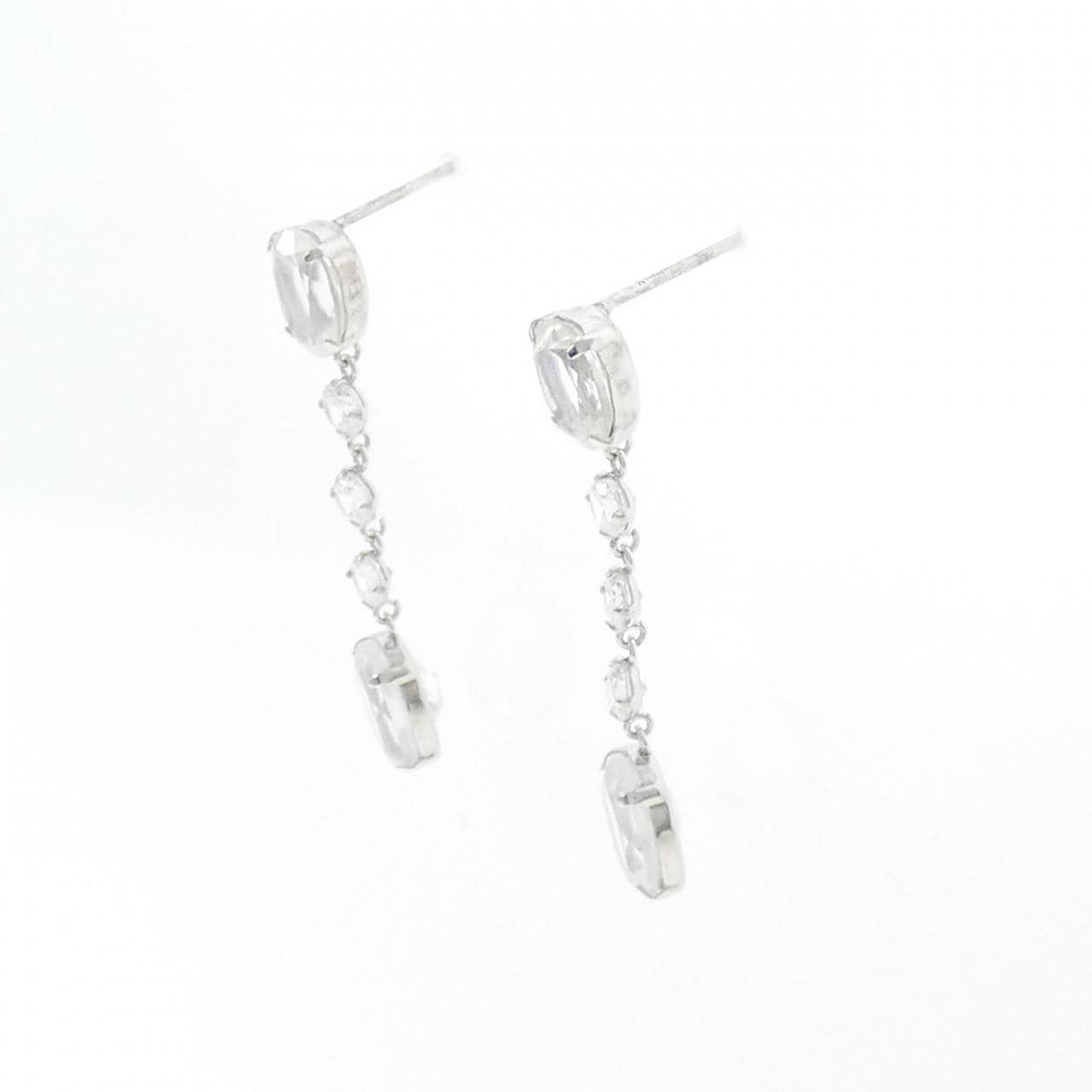 K14WG Color Stone Earrings