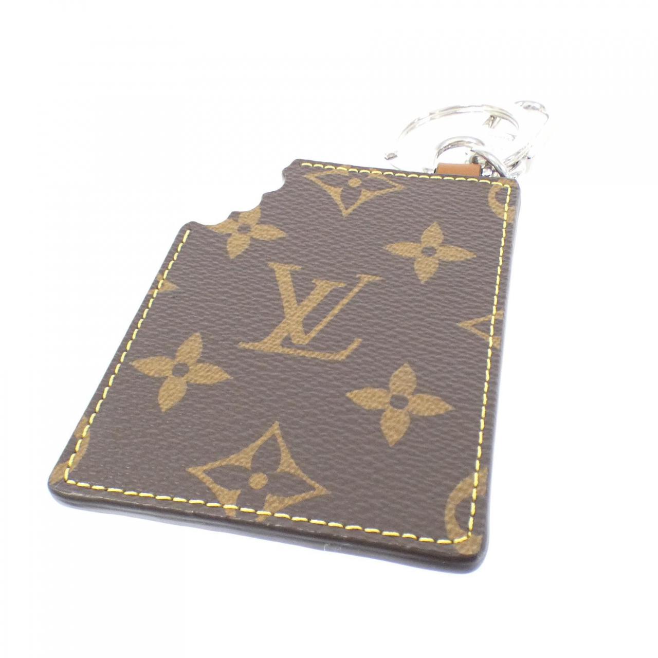 LOUIS VUITTON Monogram Bag Charm LV Chocolate Bar M01478 Qeelin