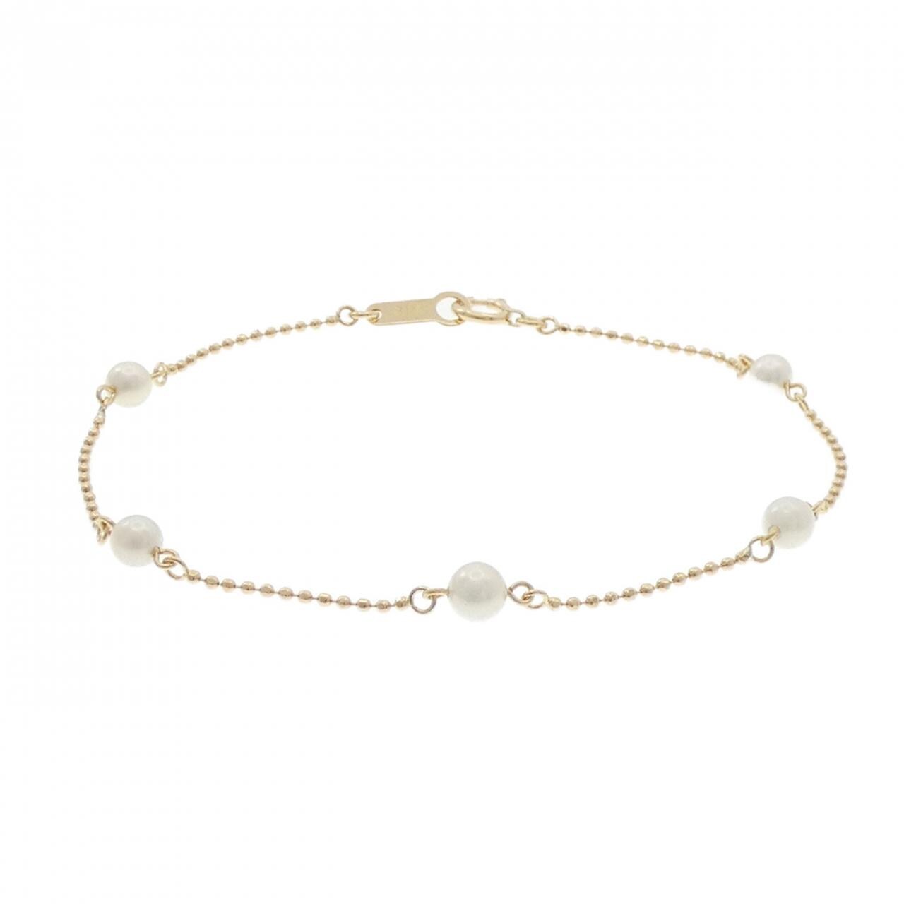 K18YG Akoya pearl bracelet