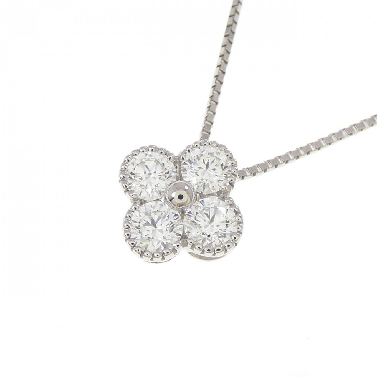 【新品】PT900/PT850 ダイヤモンド ネックレス 0.540CT D VVS2-VS2 VG