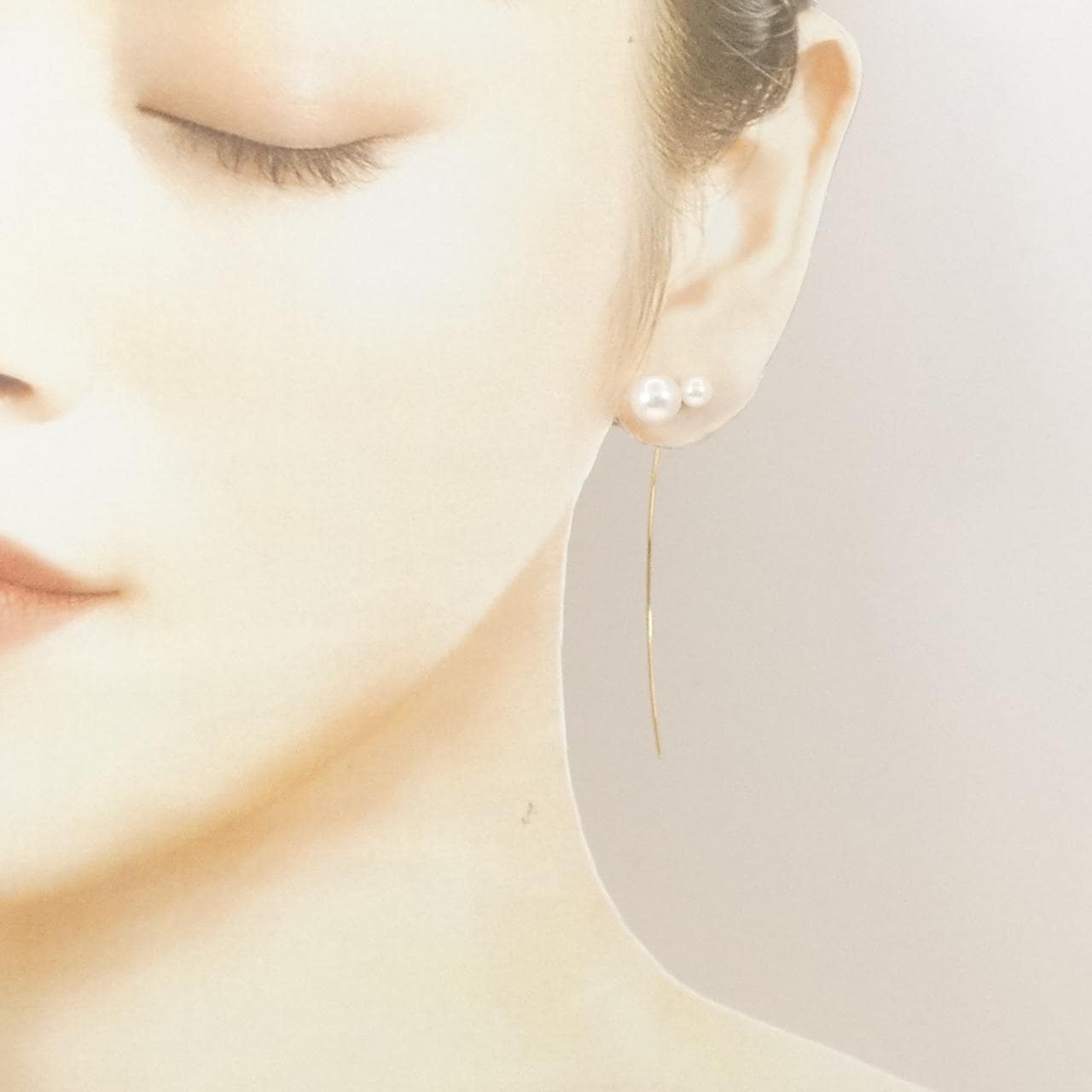 ヒロタカ アコヤパール ピアス 片耳