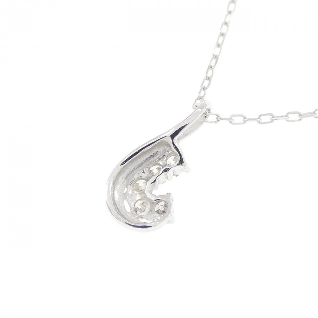 K18WG ダイヤモンド ネックレス 0.07CT