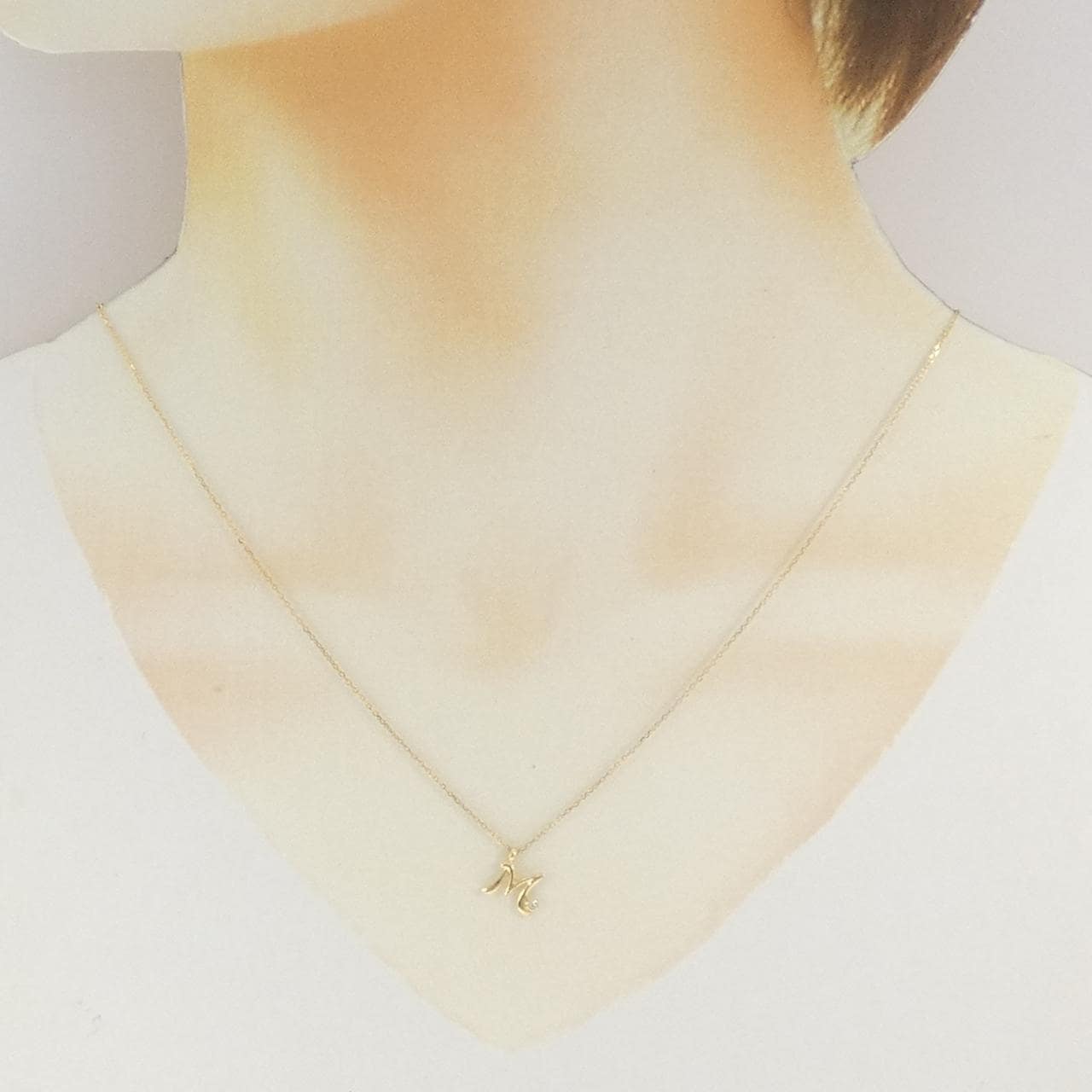ポンテヴェキオ イニシャル ネックレス 0.01CT