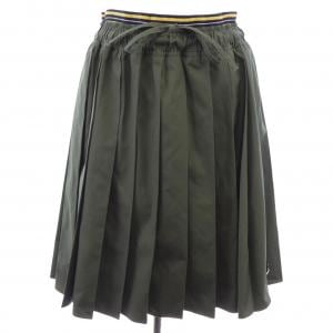 プラダ PRADA トライアングルロゴ プリーツカラー ポプリン ミディ P118I SOOO 187P スカート
