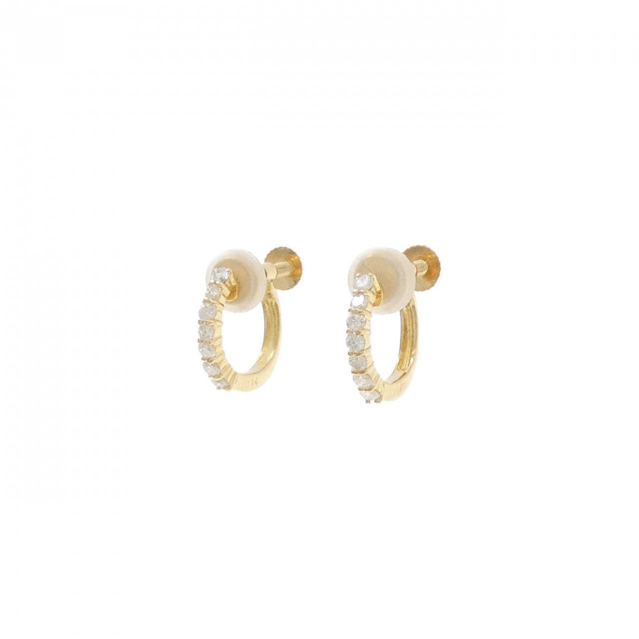 K18YG ダイヤモンド イヤリング 0.28CT