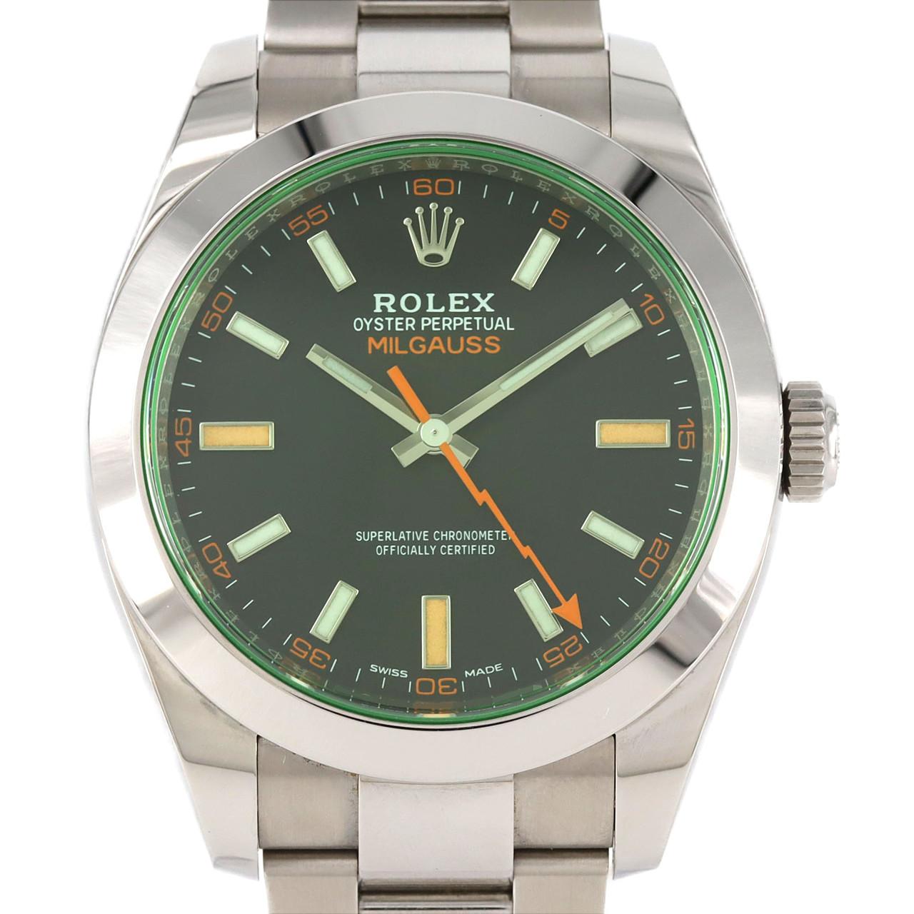 ロレックス ミルガウス 116400GV SS 自動巻 ランダム番