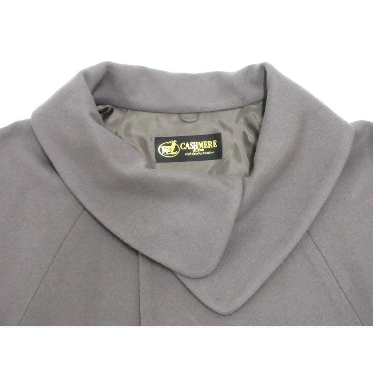 【新品】お洒落コート　カシミヤ混　ロール衿