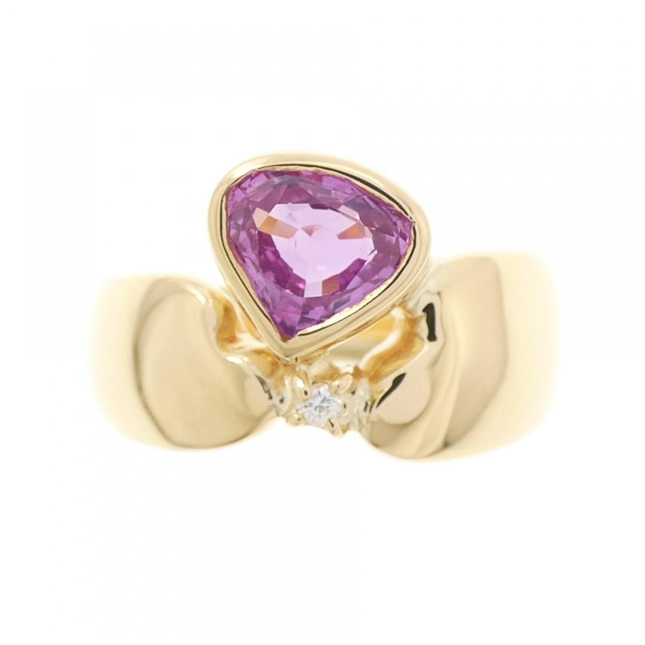 K18YG サファイヤ リング 1.27CT
