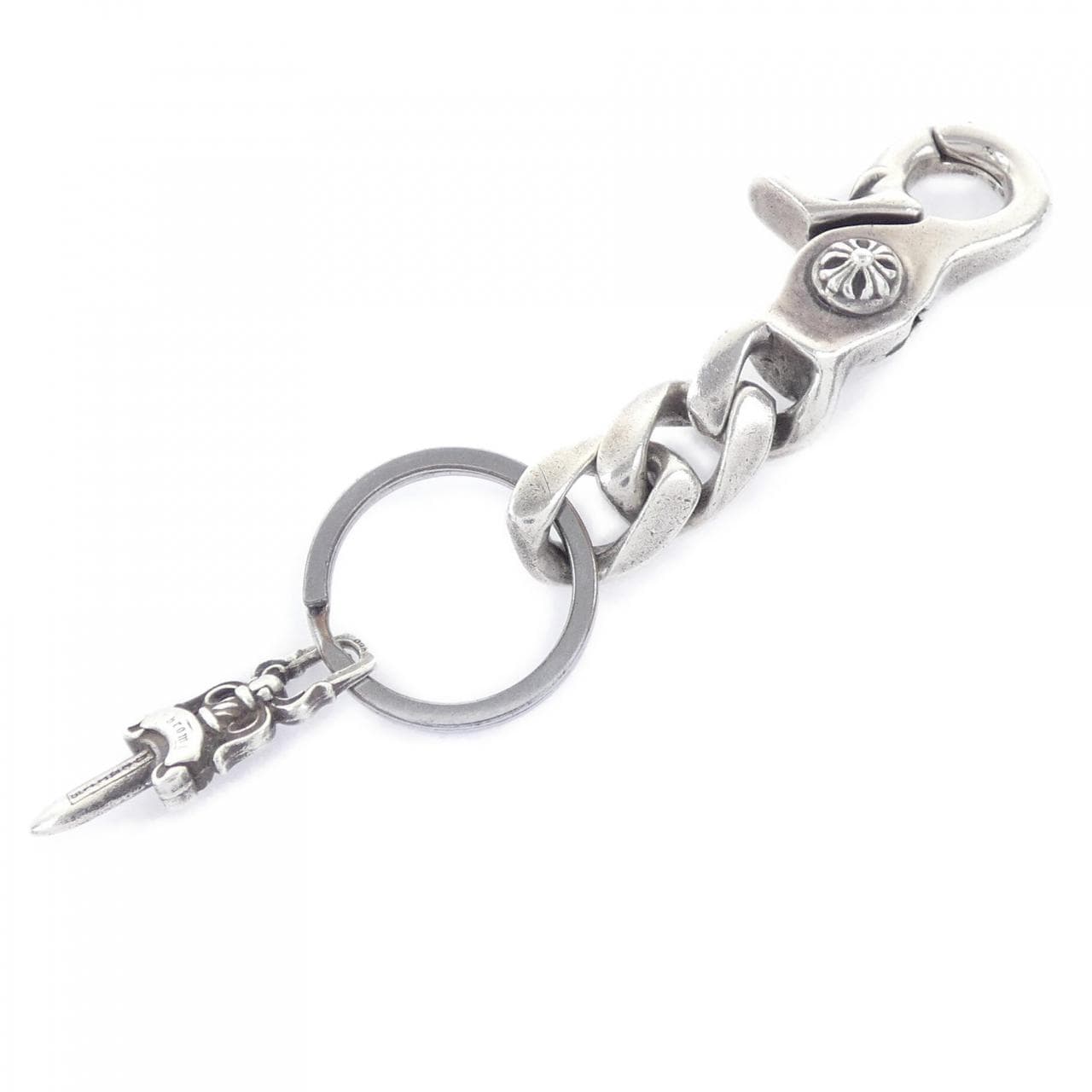 クロムハーツ CHROME HEARTS CLIP CHAIN CLSSC SHT 2L 2357 304 4600 9100 KEY HOLDER