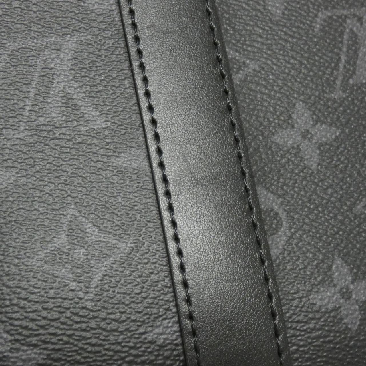 LOUIS VUITTON Monogram Eclipse Keepall Bandouliere 35 公分 M46655 波士頓包