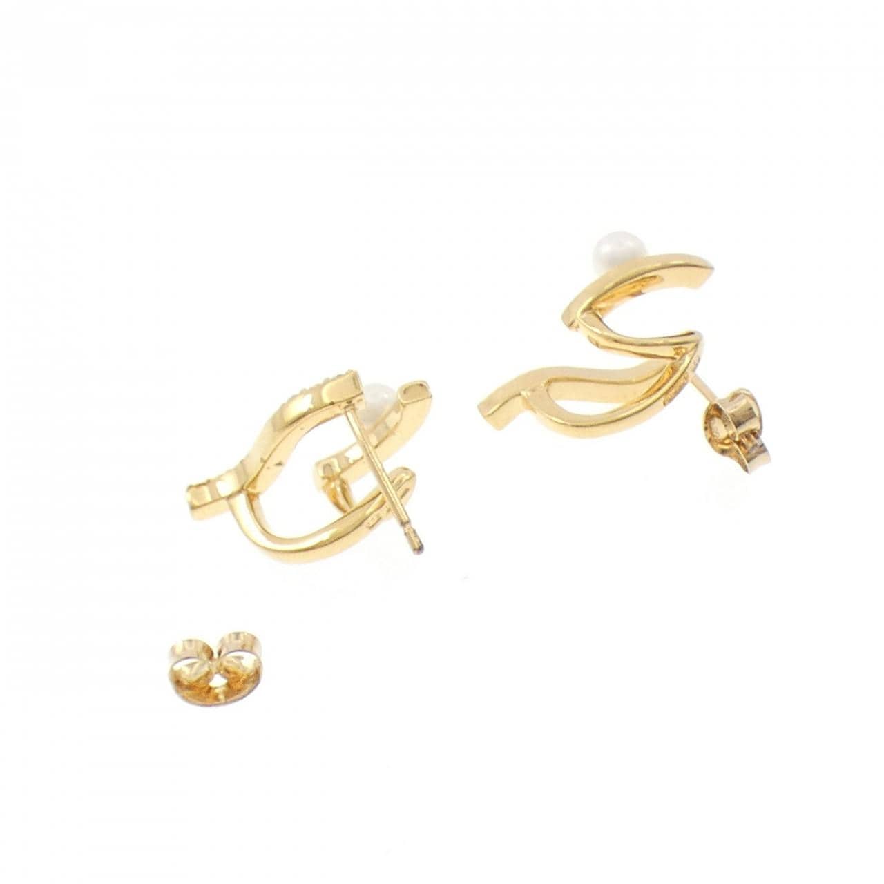 ジュエッテ 淡水パール ピアス 3.3mm