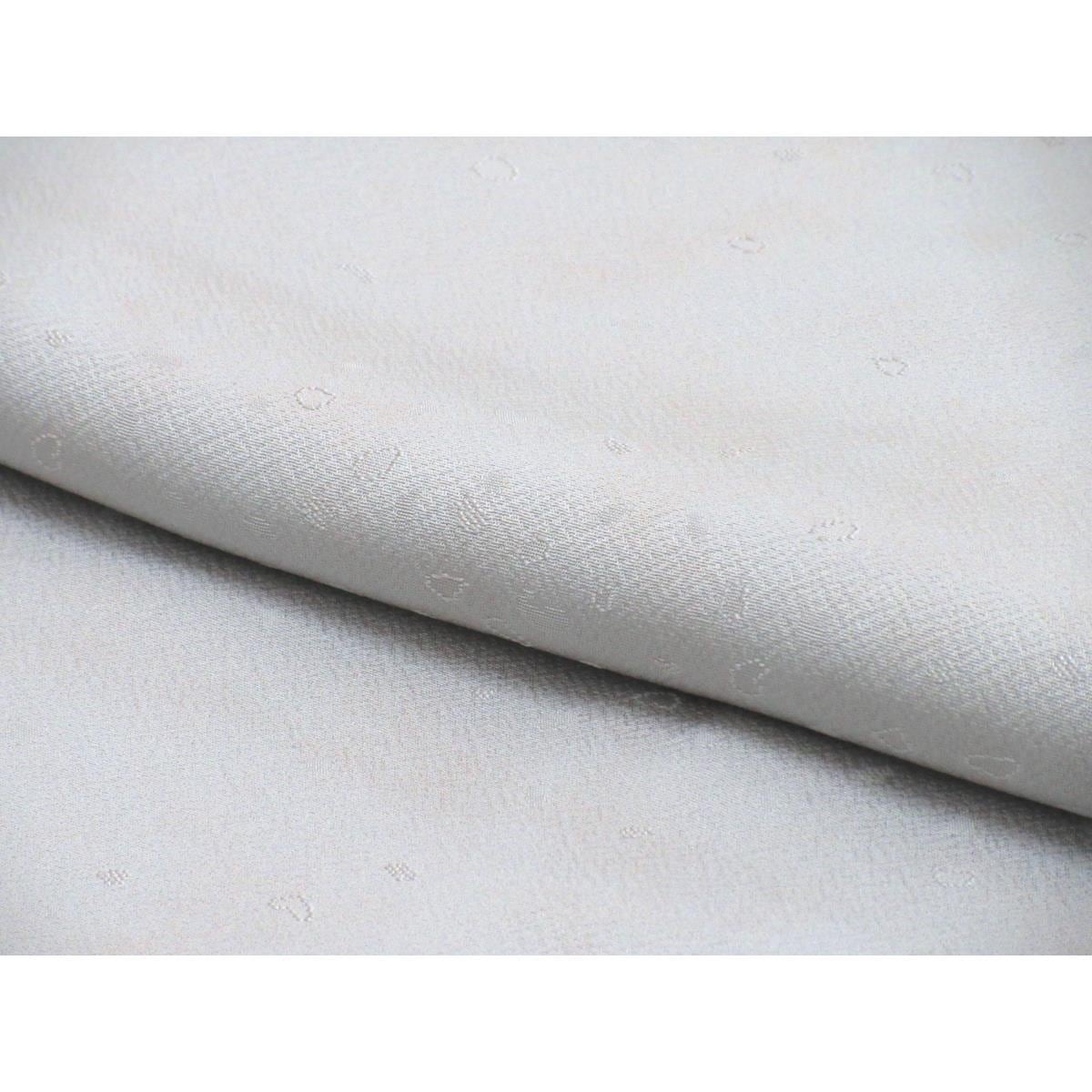 【未使用品】色無地　小倉淳史　丸に九枚笹　裄丈Ｓ寸