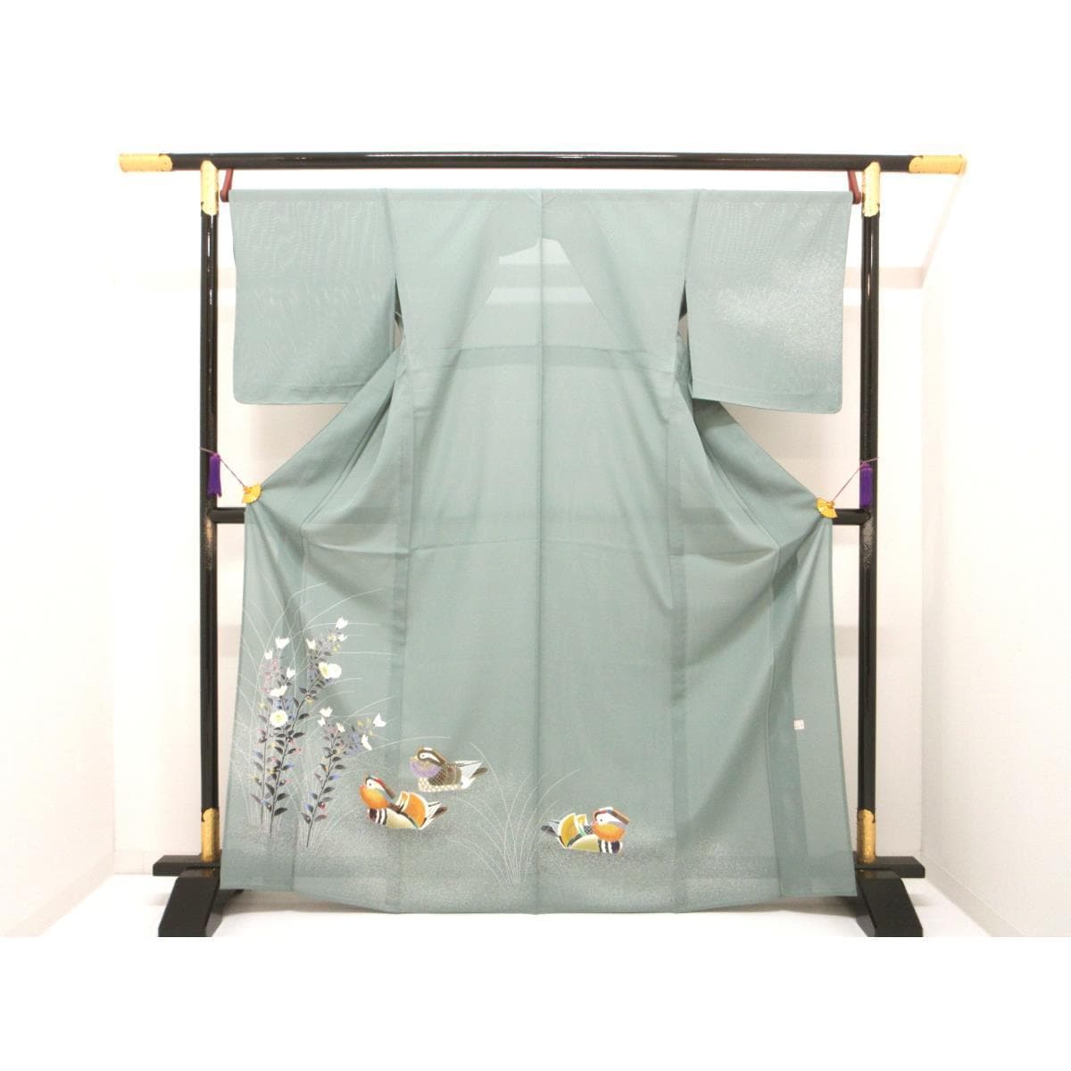 単衣　駒絽訪問着【羽田登喜男】