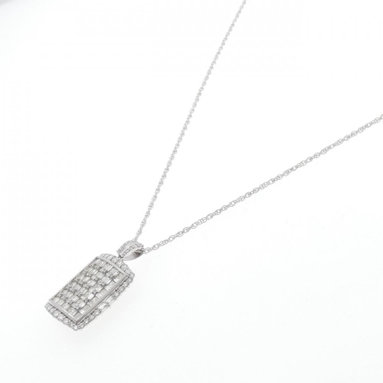 【新品】PT900/PT850 ダイヤモンド ネックレス 5.00CT