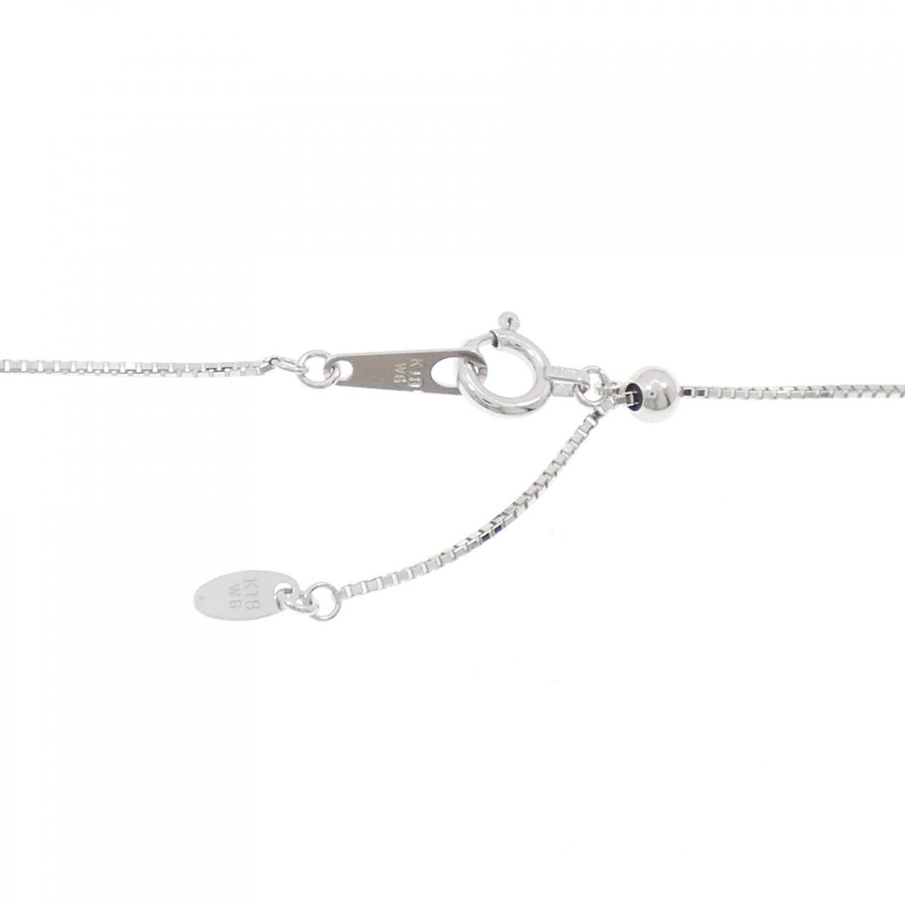 K18WG ダイヤモンド ネックレス 0.50CT