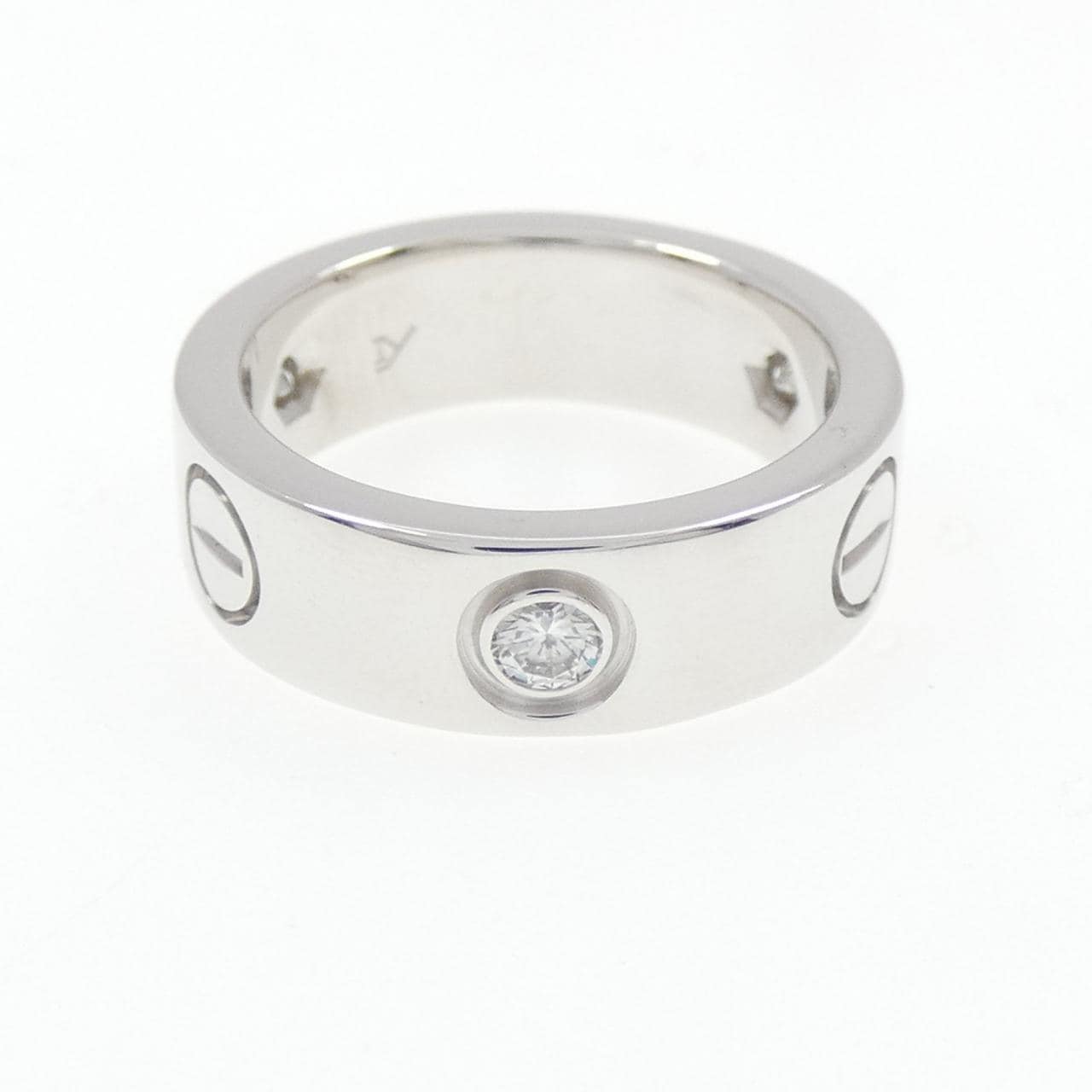 カルティエ ラブ ハーフダイヤ リング