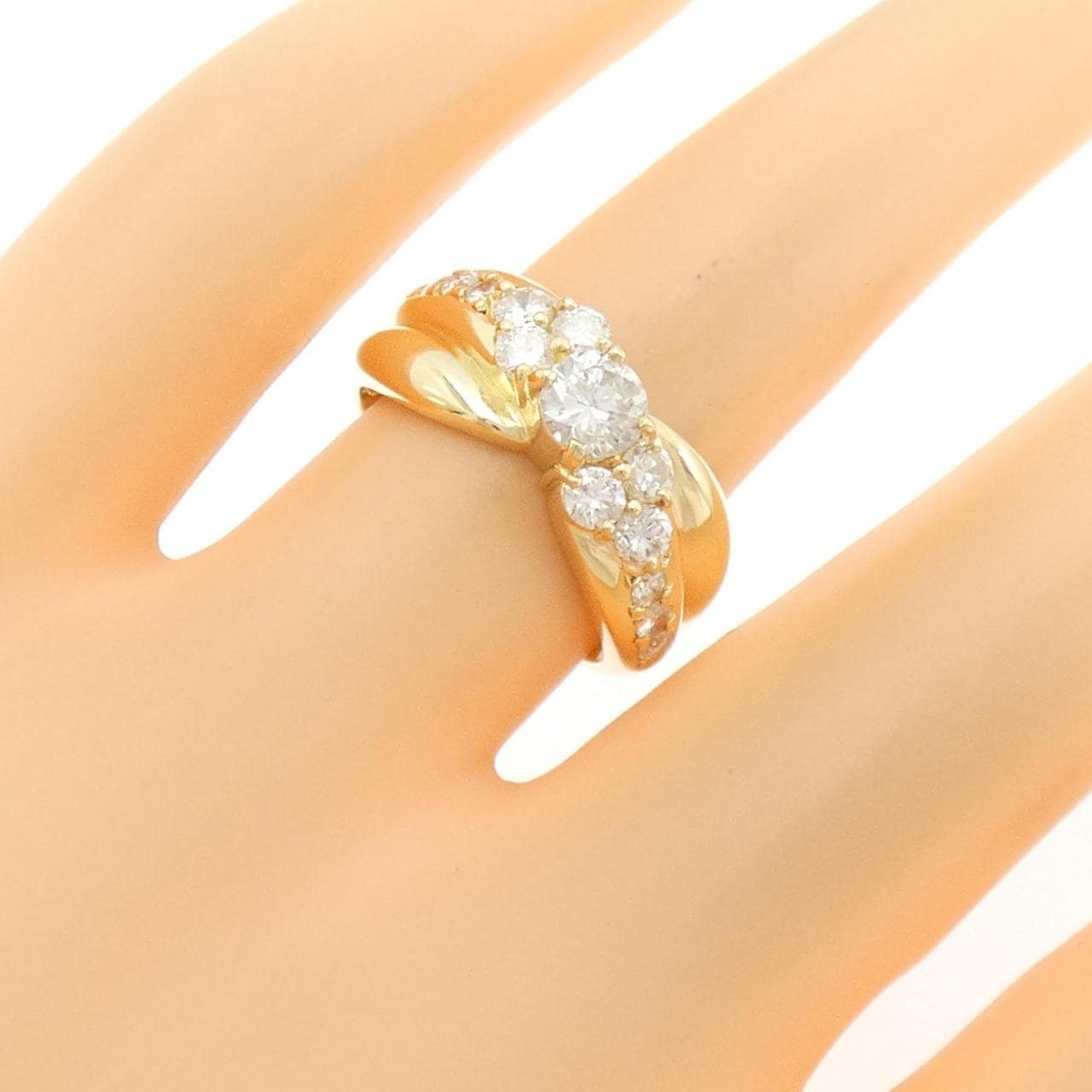 K18YG ダイヤモンド リング 1.00CT