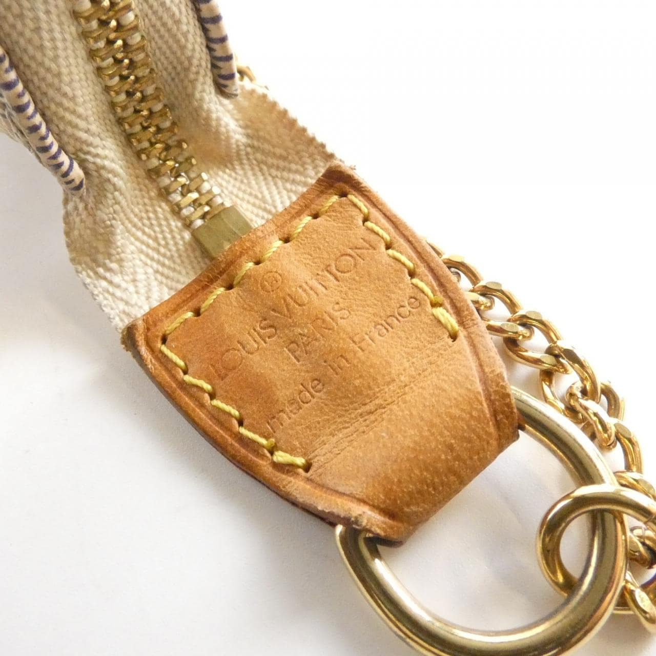 LOUIS VUITTON Damier Azur 迷你手拿包配件 N58010 配件袋