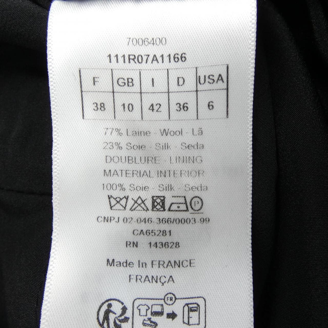 クリスチャンディオール CHRISTIAN DIOR CDボタン 111R07A1166 ワンピース