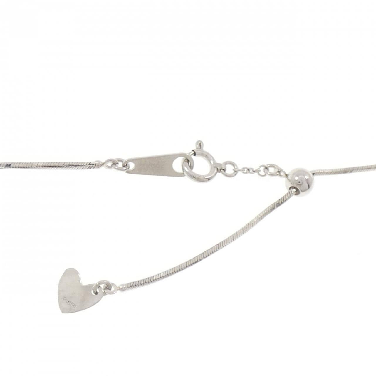 PT900/PT850 フラワー ダイヤモンド ネックレス 1.00CT