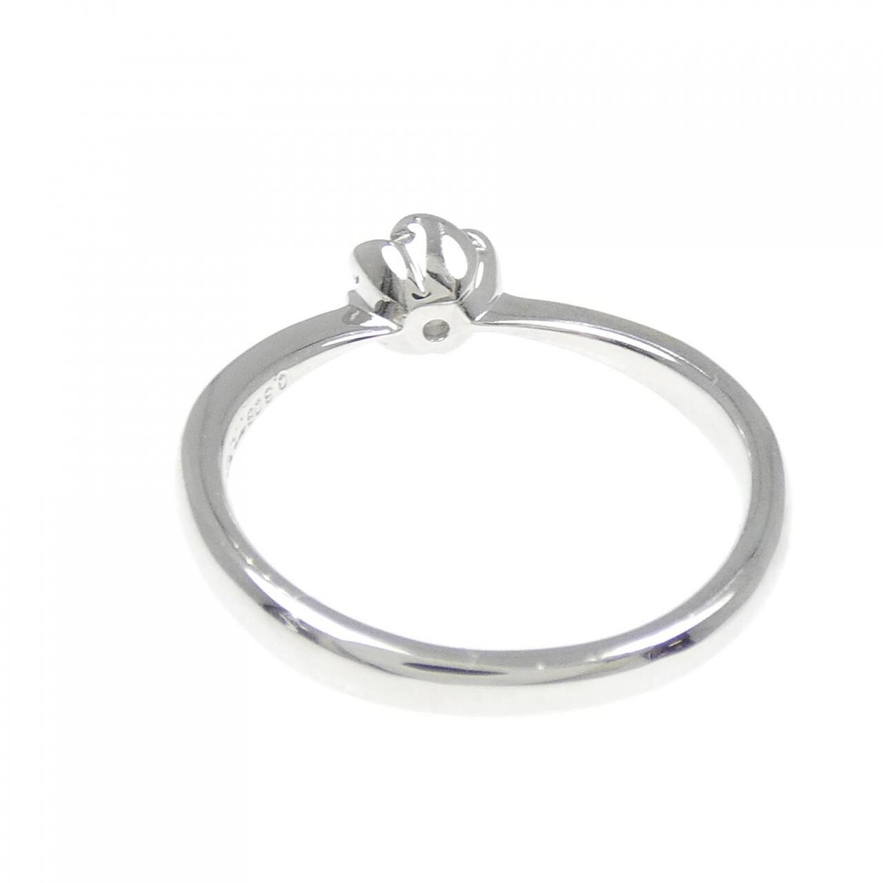 PT900 フラワー ダイヤモンド リング 0.308CT