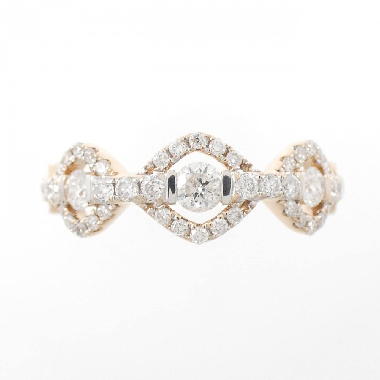 K18PG ダイヤモンド リング 0.57CT