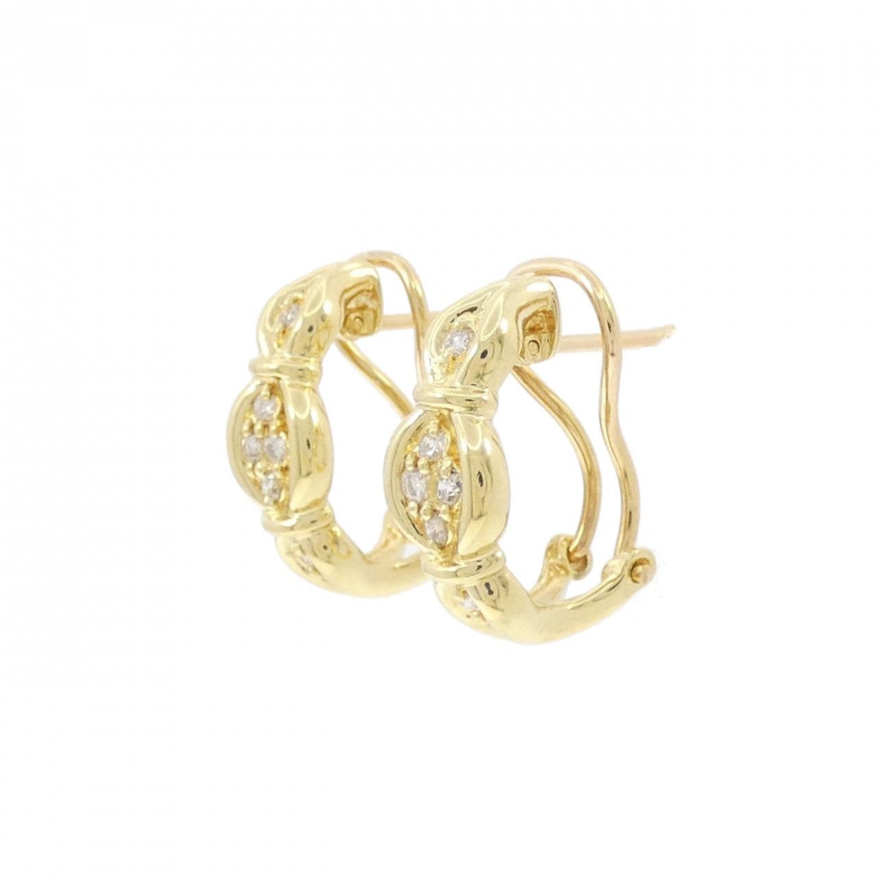 K18YG ダイヤモンド ピアス/イヤリング 0.20CT